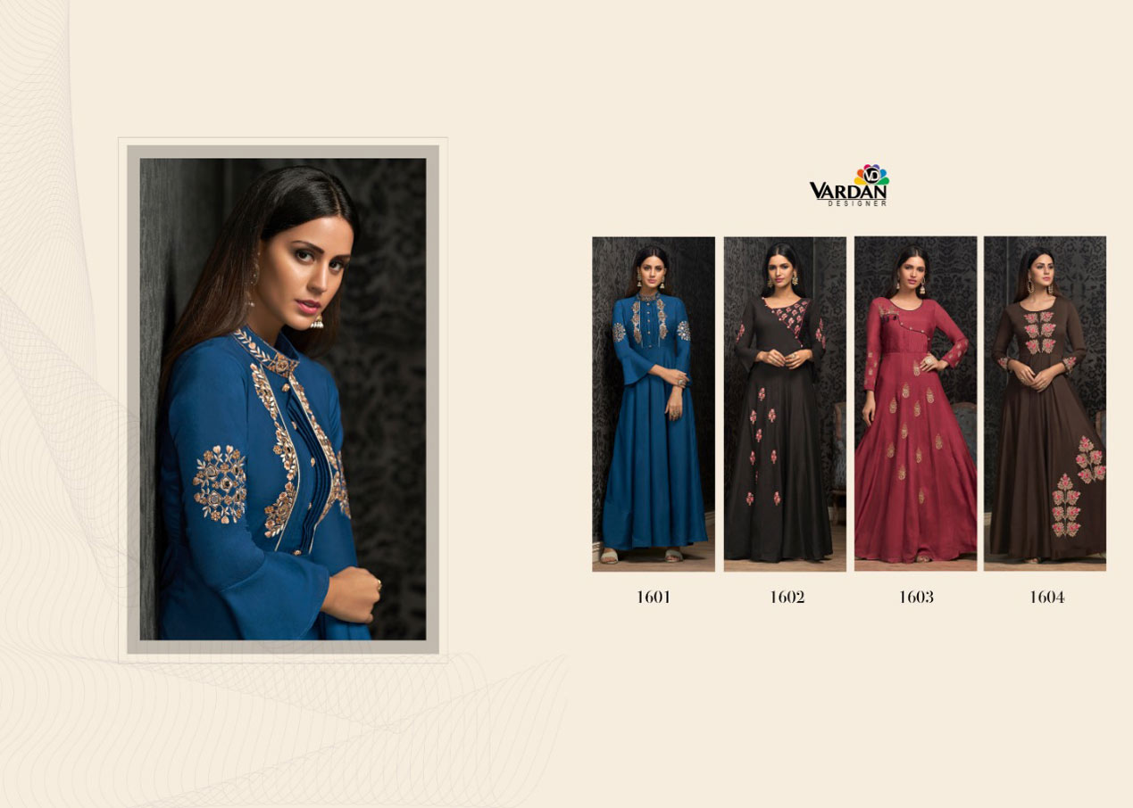Vardan Navya Vol-16 Muslin Wholesale Gown Vardan Navya Vol-16 Muslin Wholesale Gown
